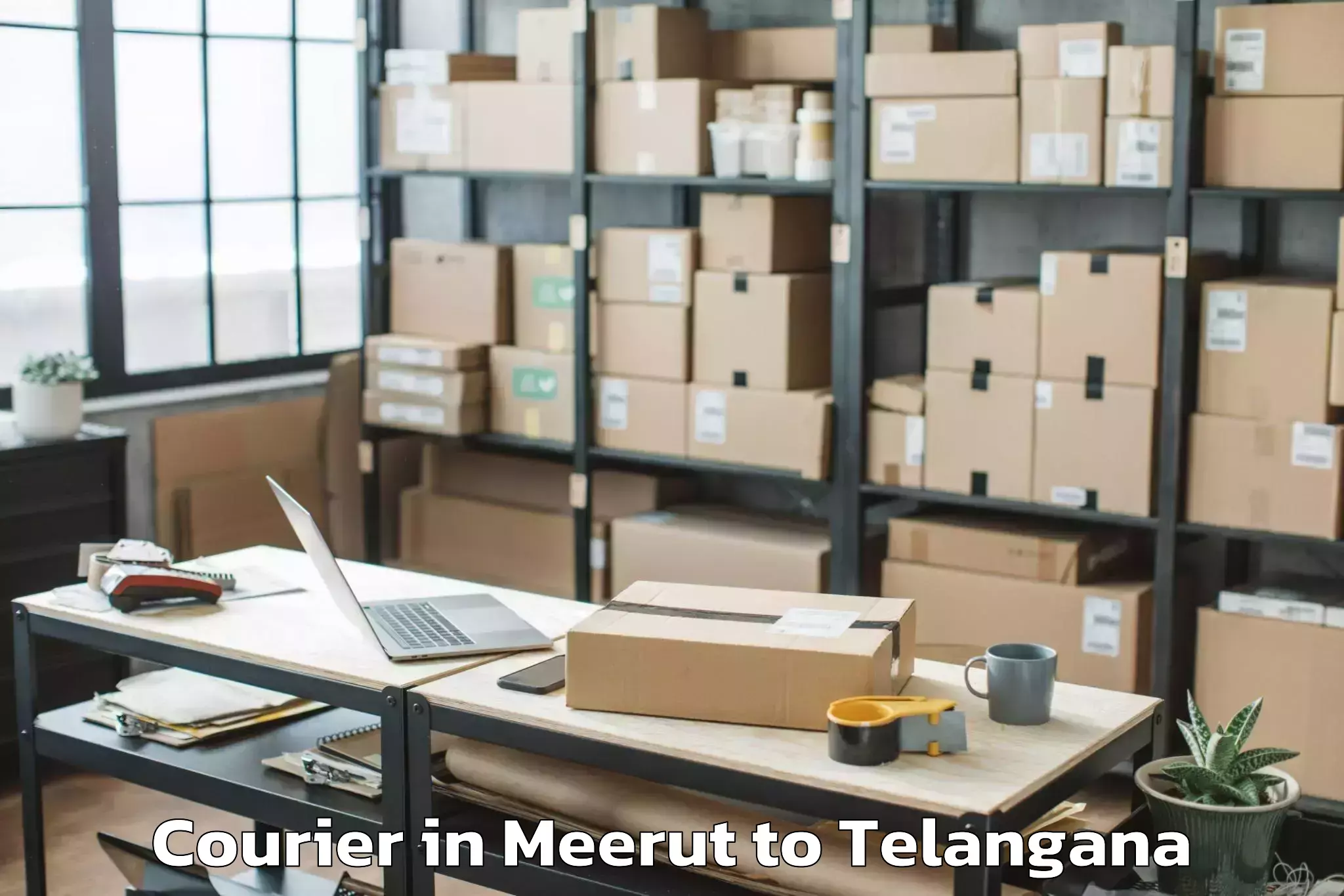 Leading Meerut to Karimnagar Courier Provider